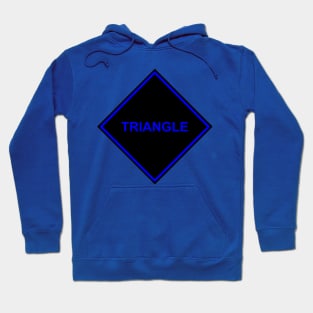 Black Blue Triangle Hoodie